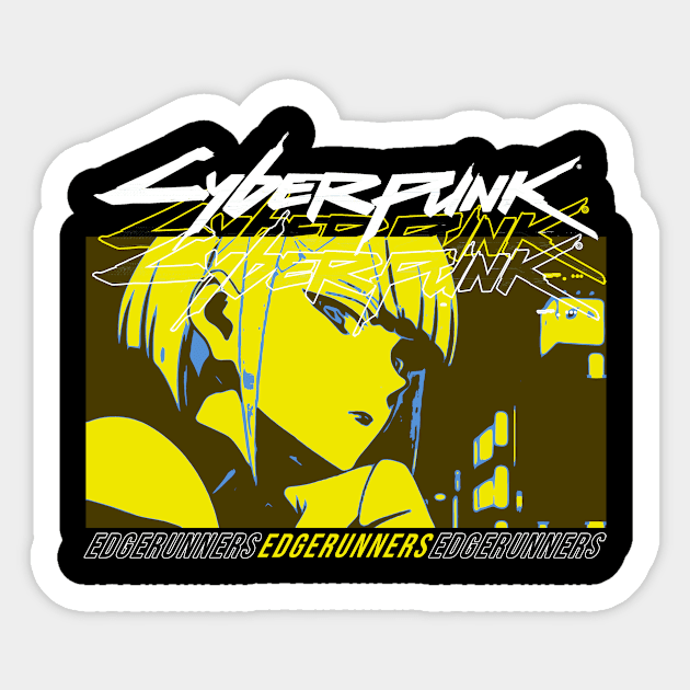 lucy cyberpunk edgerunners Sticker by Suarezmess